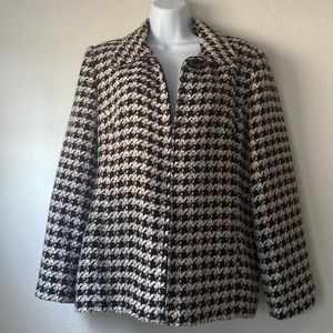 VTG Sag Harbor Houndtooth Zipper Jacket